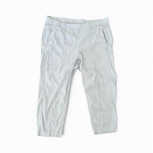 J. Jill Womens‎ Pintucked Linen Stretch Cropped Pants Women’s 2x Gray Beach